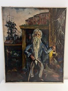 3 Obrazy Józef Gajzler „GRUPA JANOWSKA „(T Ociepka