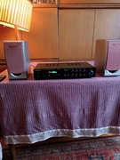 Radio FM wzmacniacz 100W SUNBUCK  z kolumnami używanymi AIWA 