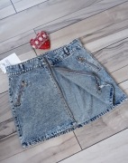 Spódniczka Jeansowa Trapezowa Mini.