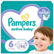 Pampers Active Baby pieluszki rozmiar 6 96 szt 13-18 kg
