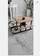 Stojak pod choinke sanki święta mikołaj 