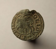 Szeląg litewski Zygmunta Wazy + szeląg pruski Zygmunta Starego