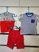 ubranka na lato dla chłopaka t-shirt szorty komplet 80 cm