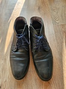 Kulig .Męskie botki skórzane czarne ocieplane .Rozmiar 38