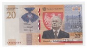 Banknoty 20zł Lech Kaczyński LK0042688 !!!!!