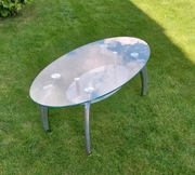 Stolik kawowy szklany, ława do salonu