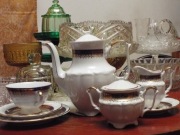 Serwis do kawy/herbaty kompletny dla 12 osób -porcelana wałbrzyska