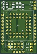 Płytka PCB adaptera nakładki ATF1504-FT232HQ, PCB białe