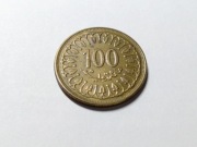 Tunezja 100 milimów Moneta 1983 r.