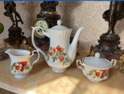 Serwis Porcelana Chodzież Kawa Herbata w Kwiaty 