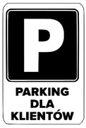 Tabliczka informacyjna parking grawer laserowy 