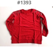 Bluza damska burgundowa Mint S/36 z ozdobnymi ramionami wiskoza #1393