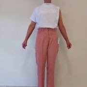 Spodnie włoskie pudrowy róż