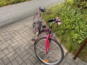 Rower BTWIN 24 cale czarno-różowy