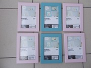 IKEA RAMKA DO ZDJĘĆ FISKBO 6 sztuk NOWE 10 x 15 cm PASTELOWE
