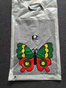 Torebka reklamówka Pewex z motylem vintage PRL