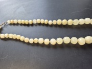 naszyjnik Vintage z naturalnych kamieni Jadeit