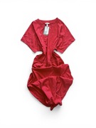 Sukienka maxi pomarańczowa neonowa, H&M, M