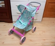 Wózek spacerowy dla lalek SMIKI  spacerówka jednorożce