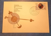 Koperta (FDC) z okazji Dnia Znaczka w 1973 r. Zamek Królewski w Warszawie