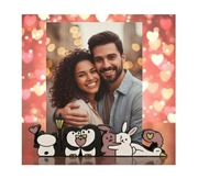 Magnes Miłości 2w1, Walentynki, Magnes na lodówkę, Dla zakochanych