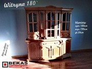 Witryna 180` Nowa Stylowa Dąb Rustikalny BEKAS PRODUCENT MEBLI
