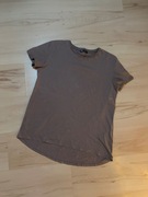 Kawowy T-shirt Zara Rozmiar S damski