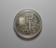 Moneta kolekcjonerska w kapslu bitcoin