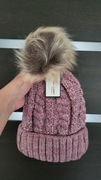 Wool fashion italy czapka nowa  zimowa ocieplana z pomponem 