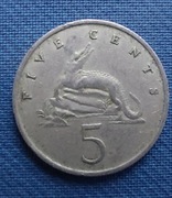 Moneta Jamajka 5 centów 1969