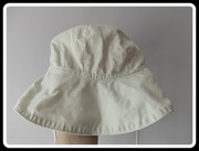 Biały lekki kapelusik na słońce + sznureczki do wiązania