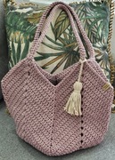 Torba  torebka  plażowa  wakacje wczasy lato tulipan rękodzieło sznurek