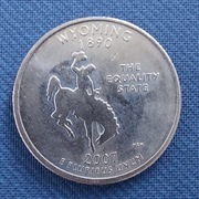 1/4 dolara 25 centów Quarter Dollar Wyoming USA 