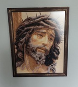 Obraz wyszywany Jezus w koronie cierniowej