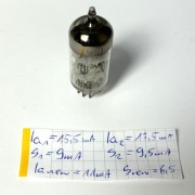 ECC-81 Philips TF2 F3D1 Suresnes "O" getter, 1963