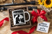 Kubek dla mechanika smieszny prezent dla fana motoryzacji zlotej raczki
