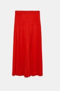 Zara Czerwone Plisowane Dzwony / Kuloty  Rozmiar M 38