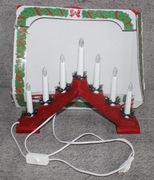 Konstsmide świąteczny świecznik 7x3W drewniana podstawa