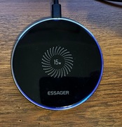 [30] Ładowarka bezprzewodowa 15W ES-T04 z niebieskim podświetleniem USB-C