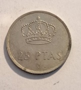 162. Moneta Hiszpania 25 peset 1983 rok 