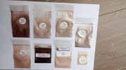 Cień mineralny BRĄZOWY BEŻOWY zestaw 7 sztuk SAMPLE próbki 