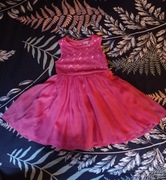 Sukienka dziewczęca cekinami roz.110 4-5 lat