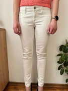 Spodnie jeansowe skinny białe jeansy Hollister California rozmiar W29 L29 M