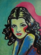 obraz do salonu portret gilda rita hayworth