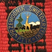 Odznaka PTTK Przewodnik Świetokrzyski - 35 mm średnicy 