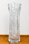 Piękny duży KRYSZTAŁOWY wazon 31 cm KRYSZTAŁ Warszawa