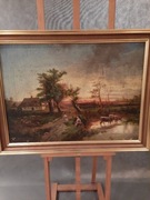 Olij na płótnie 1888rok podpis SW