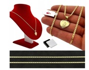 Złoty Solidny Łańcuszek Damski + Medalik Gucci Pełny 925/585