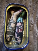 Walentynki zestaw dwóch breloczków rybki sardynki hand made