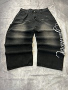 Spodnie szerokie baggy vintage opium denim jeans sk8 y2k